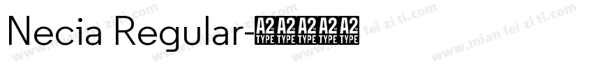 Necia Regular字体转换